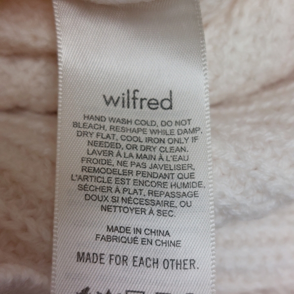 ARITZIA WILFRED Montpellier waist turtleneck Merino wool sweater Size XS - Picture 4 of 11